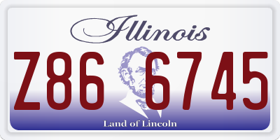 IL license plate Z866745
