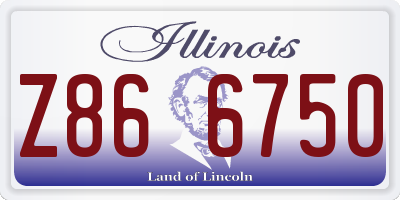 IL license plate Z866750