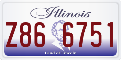 IL license plate Z866751