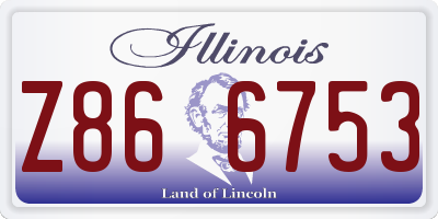 IL license plate Z866753