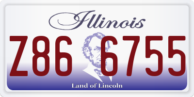 IL license plate Z866755