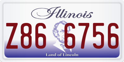 IL license plate Z866756
