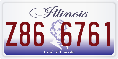 IL license plate Z866761