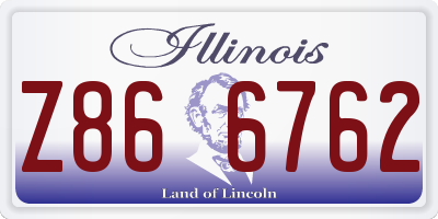 IL license plate Z866762