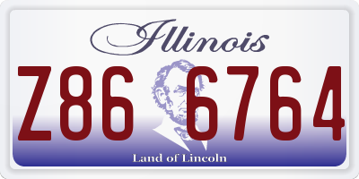 IL license plate Z866764