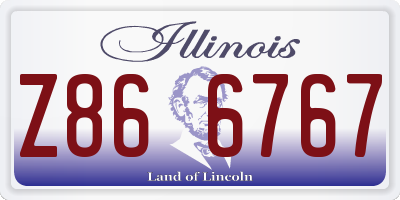 IL license plate Z866767