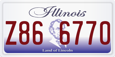 IL license plate Z866770