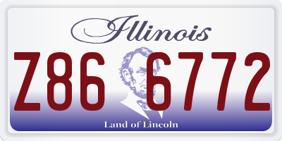 IL license plate Z866772