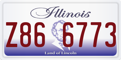 IL license plate Z866773
