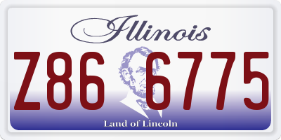 IL license plate Z866775