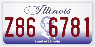 IL license plate Z866781