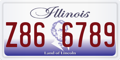 IL license plate Z866789
