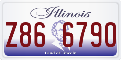 IL license plate Z866790