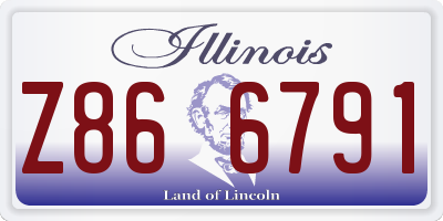 IL license plate Z866791