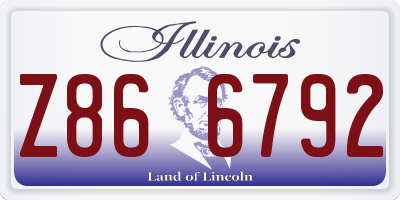 IL license plate Z866792