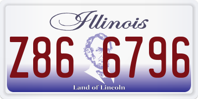 IL license plate Z866796