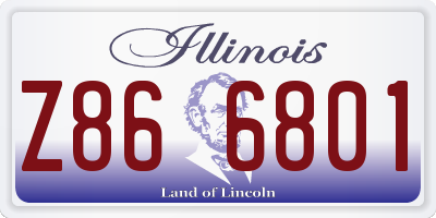 IL license plate Z866801