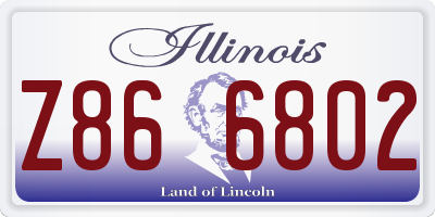 IL license plate Z866802