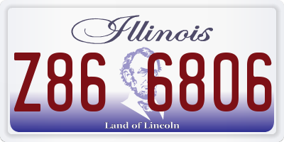 IL license plate Z866806
