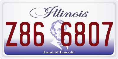 IL license plate Z866807
