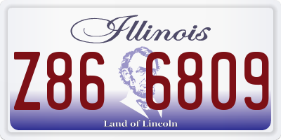 IL license plate Z866809