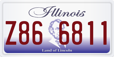 IL license plate Z866811