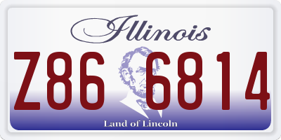 IL license plate Z866814