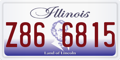 IL license plate Z866815