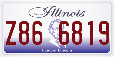 IL license plate Z866819