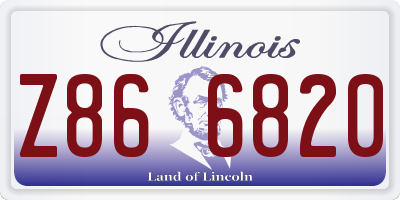 IL license plate Z866820