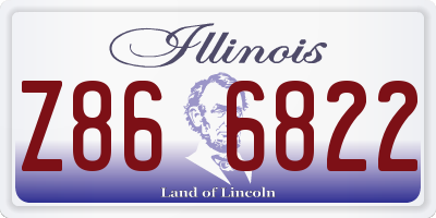 IL license plate Z866822