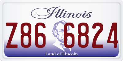 IL license plate Z866824