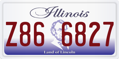 IL license plate Z866827