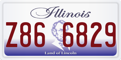 IL license plate Z866829