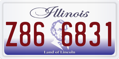 IL license plate Z866831