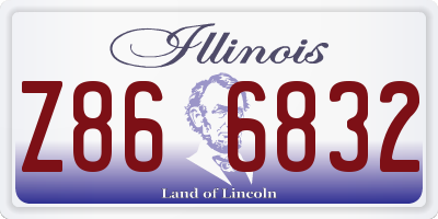 IL license plate Z866832