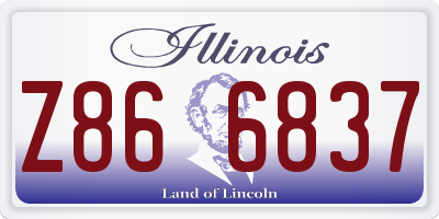 IL license plate Z866837