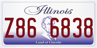 IL license plate Z866838