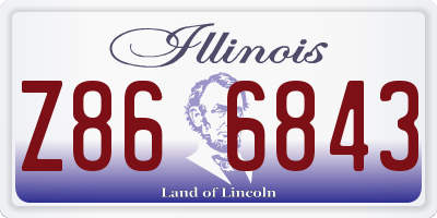 IL license plate Z866843