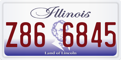IL license plate Z866845
