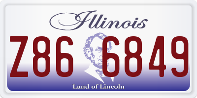 IL license plate Z866849
