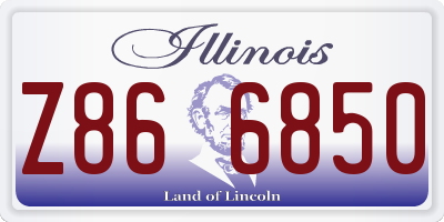IL license plate Z866850