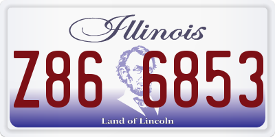 IL license plate Z866853