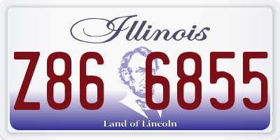 IL license plate Z866855