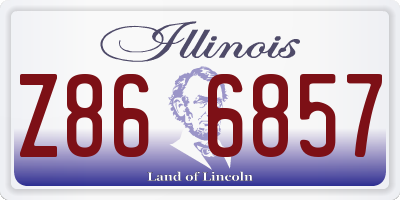 IL license plate Z866857