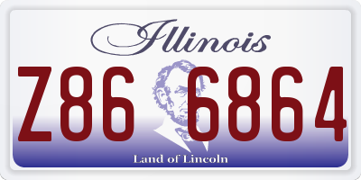 IL license plate Z866864