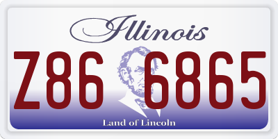 IL license plate Z866865