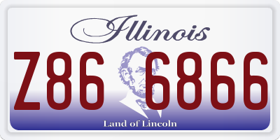 IL license plate Z866866