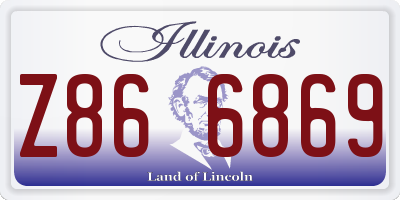 IL license plate Z866869