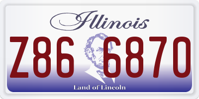 IL license plate Z866870